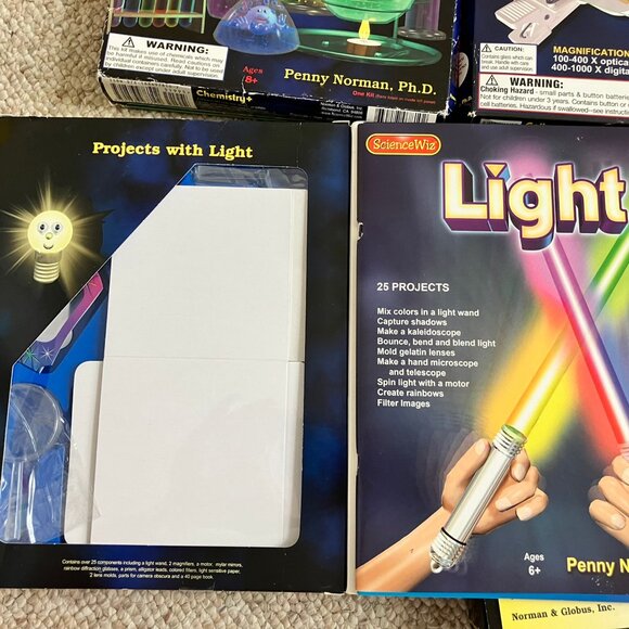 4 ScienceWiz boxes Chemistry Light DNA Cells Biology Home Science Experiment - Picture 3 of 10